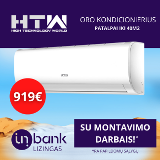 HTW oro kondicionierius/šilumos siurblys oras-oras IX21D3 HTWS035IX21D3-R32 (-15ºC) su montavimo darbais ir medžiagomis!* HTW oro kondicionierius/šilumos siurblys oras-oras IX21D3 HTWS035IX21D3-R32 (-15ºC) su montavimo darbais ir medžiagomis!*