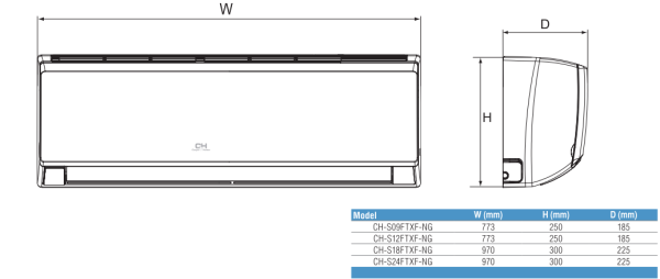Cooper&Hunter VITAL inverter CH-S24FTXF2-NG oro kondicionierius/šilumos siurblys oras-oras - Image 5
