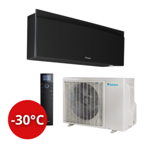 Daikin EMURA FTXTJ30AB / RXTJ30A 3,0/3,2 kW, juodas (-30°C)