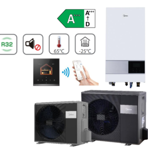 Midea M thermal Arctic šilumos siurblys oras-vanduo HB-A60/CDS90GN8-B2 / MHA-V4W/D2N8-B2, 4.25 kW, be boilerio (-25°C)