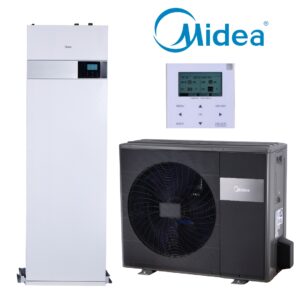 Midea M-thermal Arctic šilumos siurblys oras-vanduo 16 kW, 240l boileris, 400V  (-25°C)