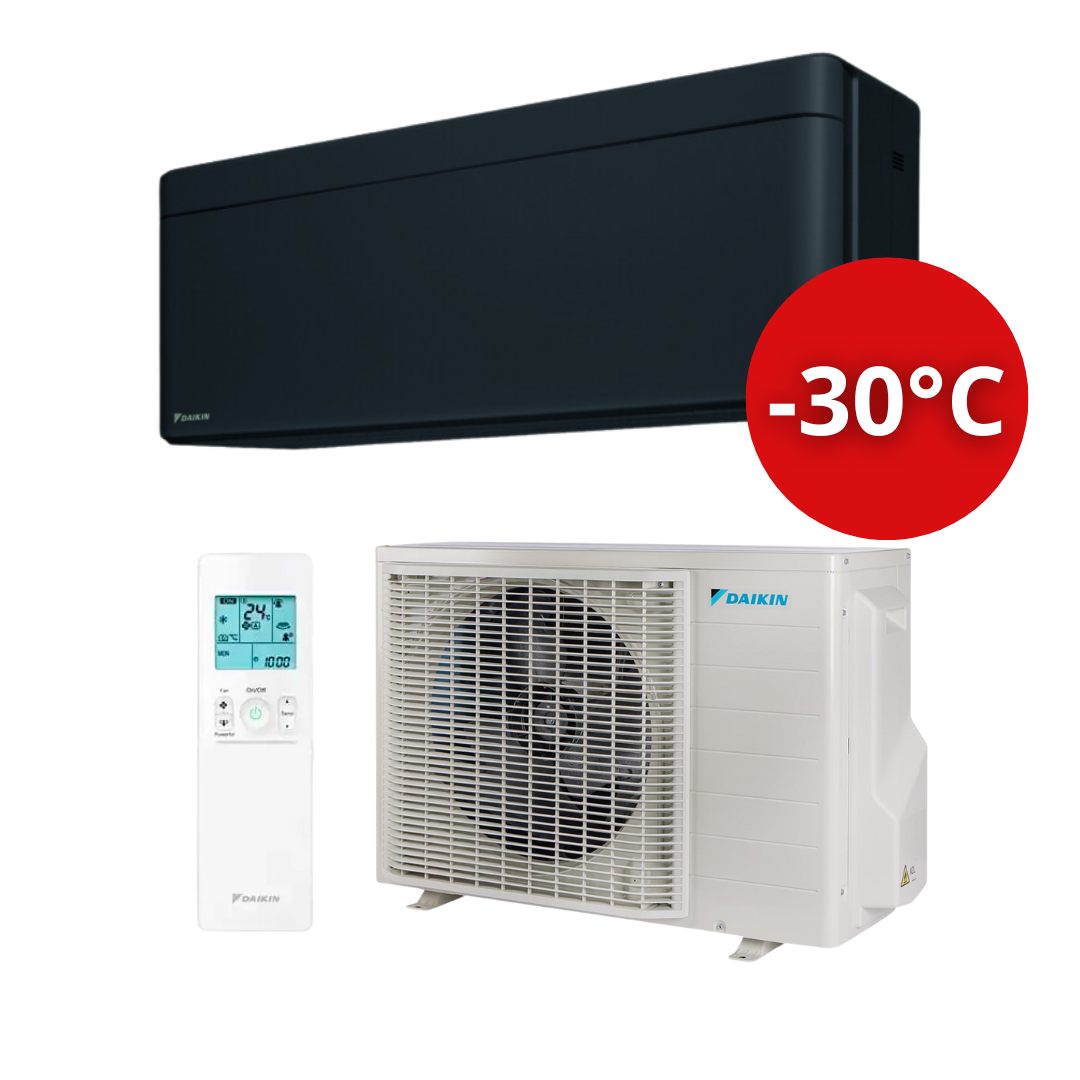 Daikin STYLISH FTXTA30CB / RXTA30C 3,0/3,2 kW, juodas (-30°C)